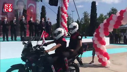 ‘Yunus’ların motosikletleri törenle teslim edildi