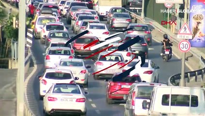 İstanbul'da trafik yoğunluğu