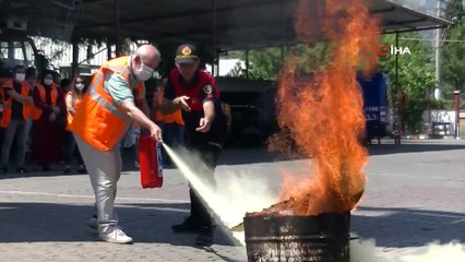Aydın’da AFAD gönüllülerine yangın eğitimi verildi