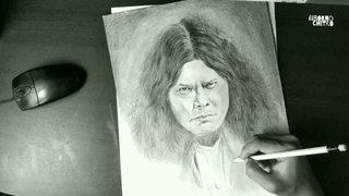 Drawing Bangladeshi Legend singer 'James' (time lapse)- Biborno Chitro