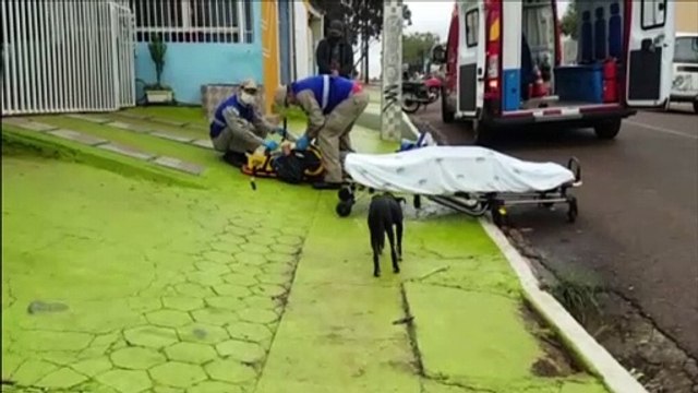Siate socorre homem ferido no Bairro Interlagos