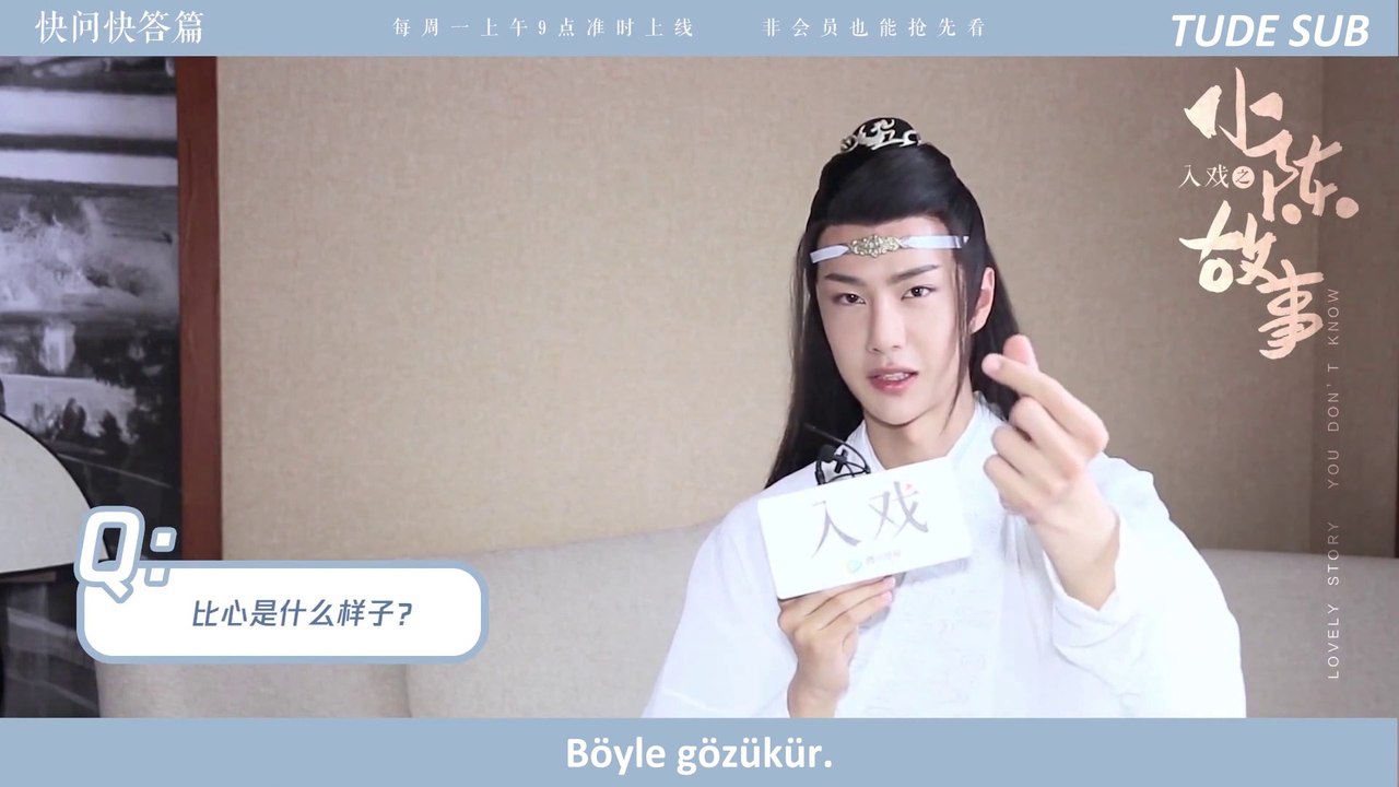 [TR] 《The Untamed》 Wang Yibo ile hızlı bir soru cevap!