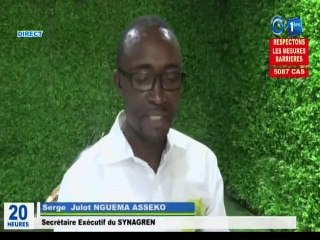 RTG - Grève au ministère des eaux et forêts : Le SYNAGREN invite toutes les parties au dialogue afin de dénouer la crise