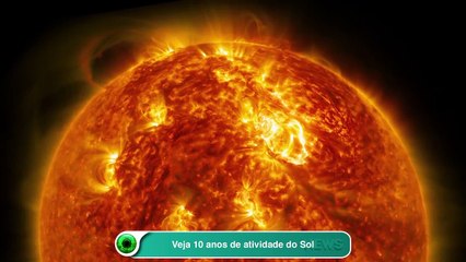 Veja 10 anos de atividade do Sol