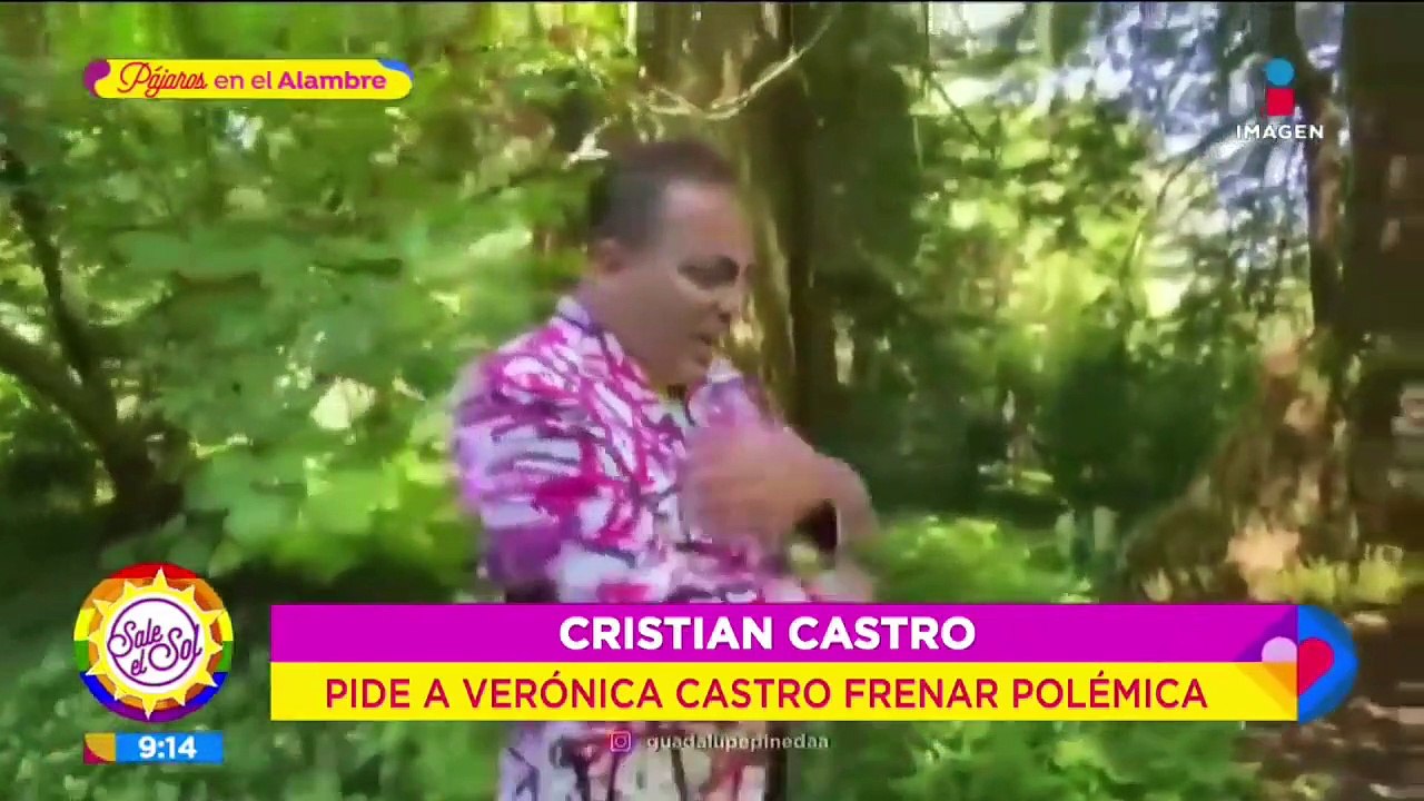 ¡Cristian Castro responde a las declaraciones de Yolanda Andrade de lo golpes a Verónica!