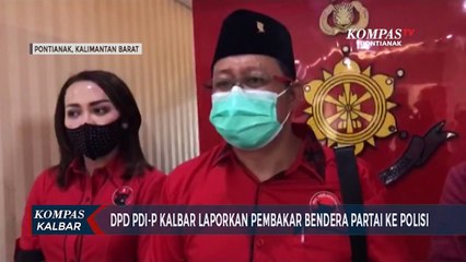PDI-P Kalbar Laporkan Pembakar Bendera ke Polisi
