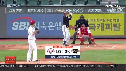 [프로야구] 이건욱 6이닝 노히트…SK, 20일 만에 연승