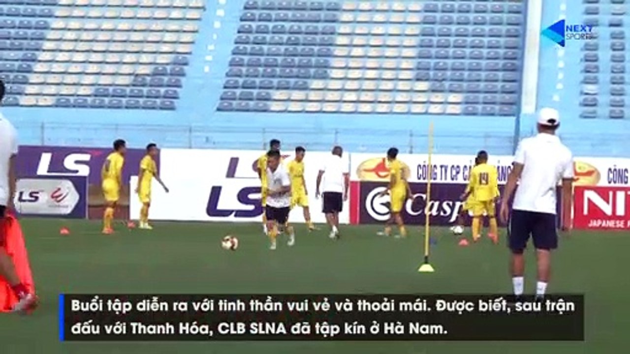 Phan Văn Đức tập luyện mướt mồ hôi, quyết ghi bàn ở đại chiến Hà Nội FC - SLNA - NEXT SPORTS