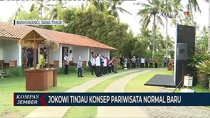Jokowi Tinjau Konsep Pariwisata Normal Baru di Banyuwangi