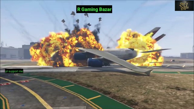 GTA5 Massive Airplane Emergency Landing || Dangerous Landing||GTA5 Airplane Engine Failures||USA trump ||USA Vs china war||