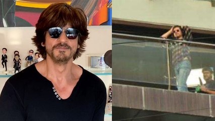 Shahrukh Khan बालकनी में लाइट्स-कैमरा संग शूटिंग करते आए नजर | FilmiBeat