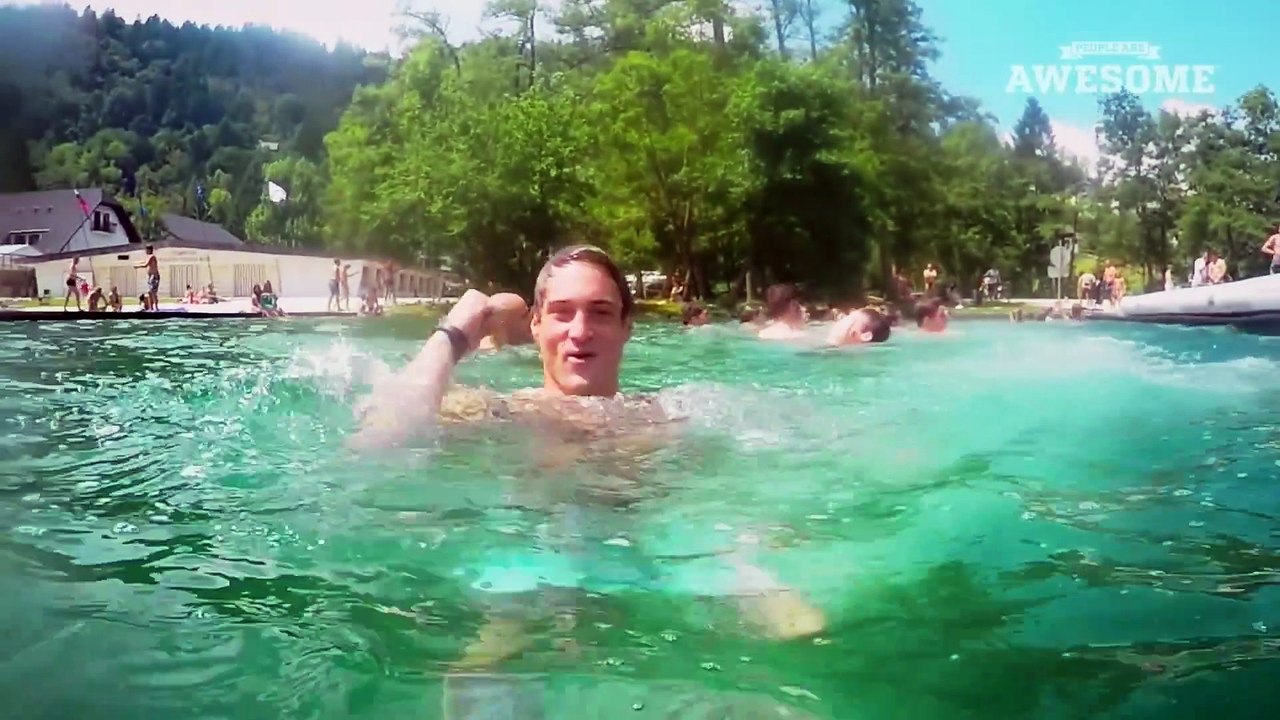 Extreme Russian Swing Flips into a Lake