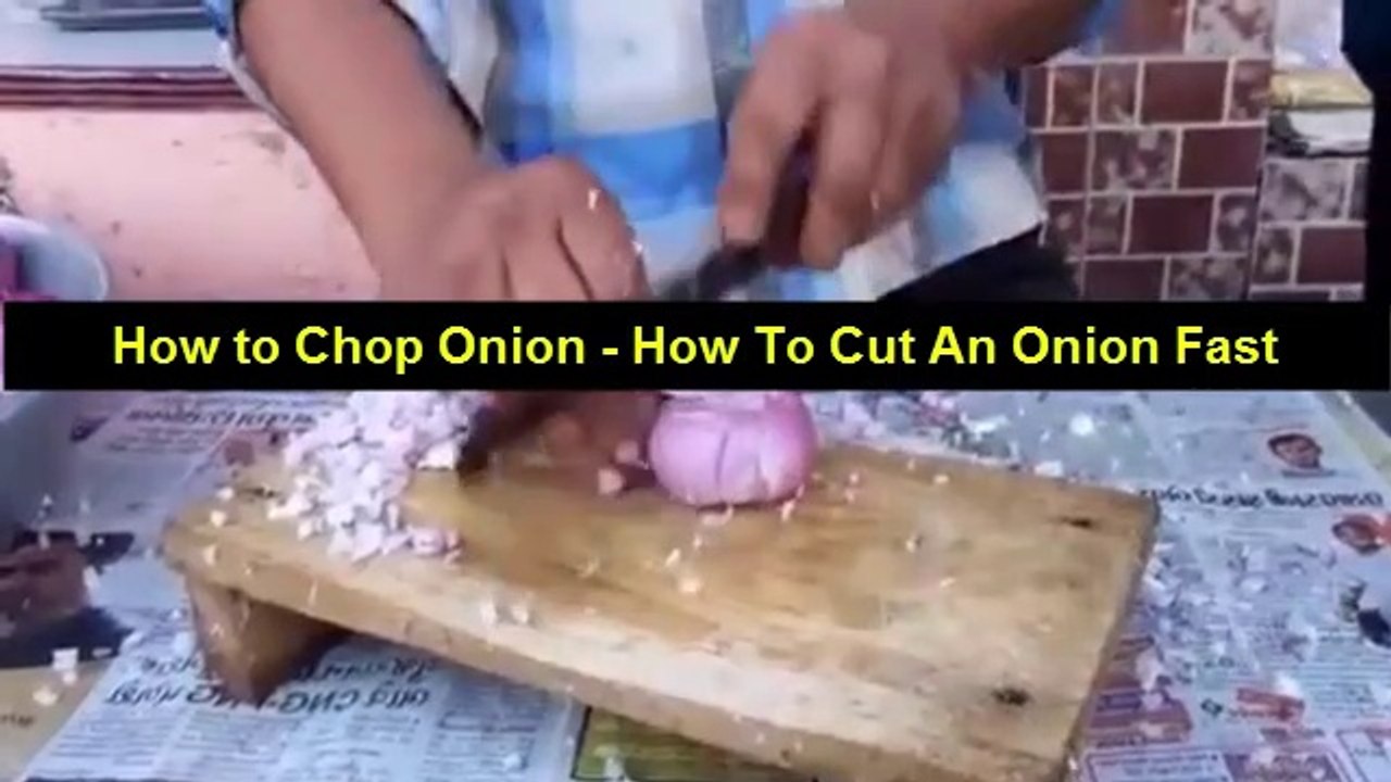 Amazing Chop Onion Video | How To Cut An Onion Fast || How to Chop Onion