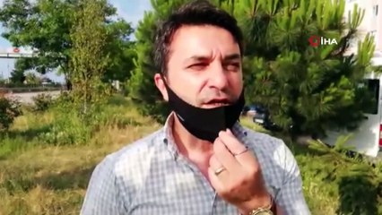 Yaşlı kadın yeni dökülen beton yolu kullanılamaz hale getirdi