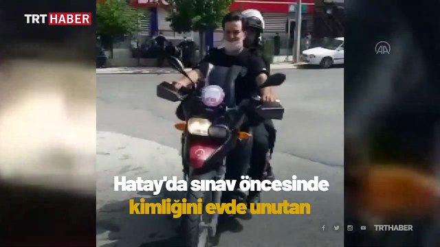 Kimliğini evde unutan öğrenciye polis yardımcı oldu