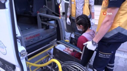 Ameliyat olan öğrenci, hasta nakil aracıyla sınava götürüldü