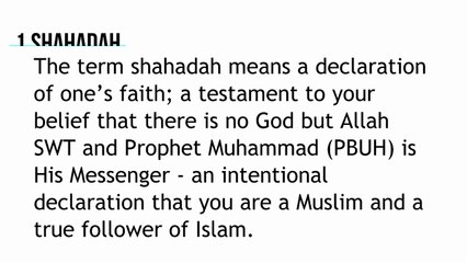 THE 5 PILLARS OF ISLAM