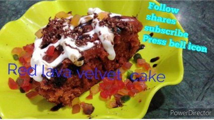Red lava velvet cake