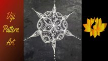 How To Draw Rangoli Designs || Rangoli Kolam || Simple Kolams || Easy Kolams ||  Viji Pattern Art