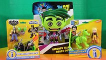 Imaginext Bane & Motorcycle   Teen Titans Go Terra Smooth Talker Beast Boy Kids Toy Review Unboxing
