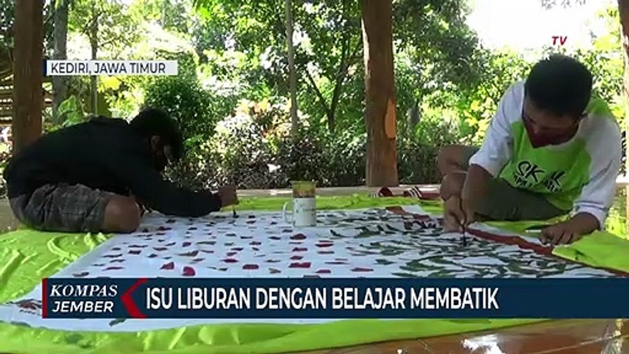 Isu Libur Sekolah, Siswa SMA Belajar Membatik