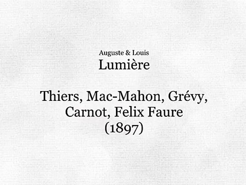 Thiers, Mac-Mahon, Grévy, Carnot, Félix Faure (Thiers, Mac-Mahon, Grévy, Carnot, Félix Faure) [1898]