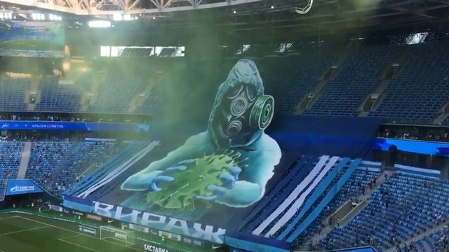 L'incroyable tifo déployé par les supporters du Zénith Saint-Pétersbourg