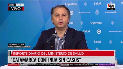 Reporte matutino del Ministerio de Salud