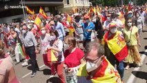 Hundreds march in Madrid to voice anger at government's handling of coronavirus