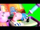 George Pig Breaks his Arm and Goes to Doc McStuffins Mini Clinic - Time For a Check-Up And Get a Shot