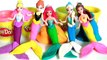 Play Doh Mermaid Ariel Magiclip with Mermaids Sisters Anna Elsa Cinderella Magic Clip Disney Frozen
