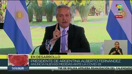 Gobierno de Argentina extiende la cuarentena por la Covid-19