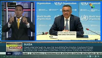 OMS presenta propuesta para garantizar acceso a vacuna contra COVID-19