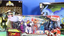 Power Rangers Charged Up Action Figure Pack With Legacy Dragonzord Vs. Animal Planet Ice Dragon