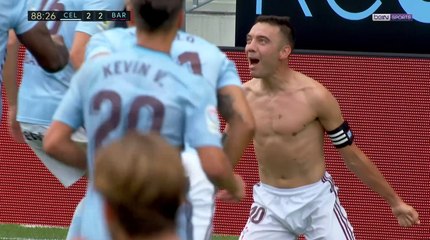 La Liga - Aspas douche le Barça sur coup franc !