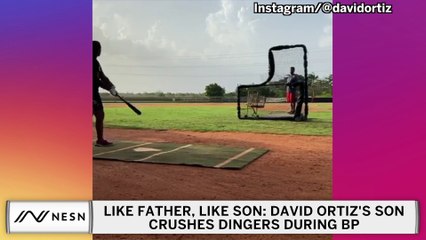 Like Father, Like Son: David Ortiz's Son Crushes Dingers At Batting Practice