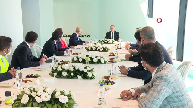 Cumhurbaşkanı Erdoğan Çamlıca Kulesi'ni inceledi