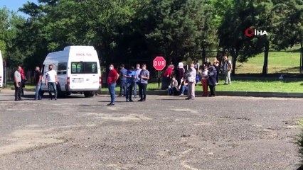 Tekirdağ’da işçi servisi yandı, işçiler ölümden döndü