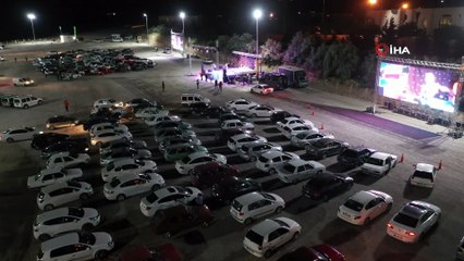 Nevşehir’de arabalı sinema keyfi devam ediyor