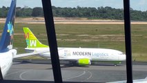 [SBEG Spotting]Boeing 737-400 PP-YBC Modern Logistics taxia em Manaus