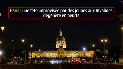 Paris : une fête improvisée par des jeunes aux Invalides dégénère en heurts