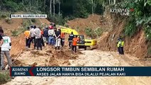 Pasca Longsor di Palopo, Akses Jalan Hanya Bisa Dilalui Pejalan Kaki