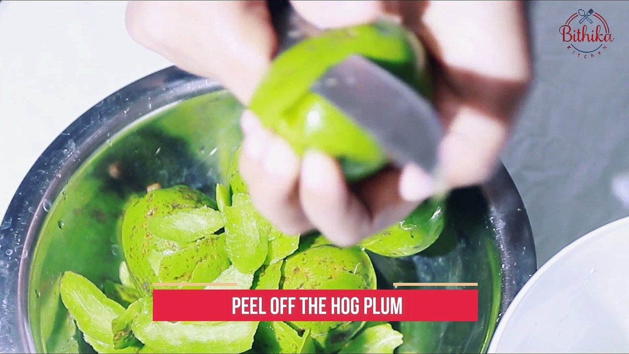 How To Cook Hog Plum Curry | Hog Plum With Coconut | Village Food | Mombin Recipe