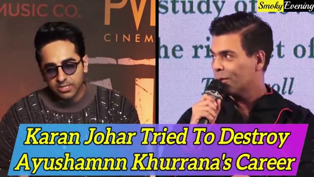 Now Karan Johar is Forcing Ayushamnn Khurrana to Leave Bollywood