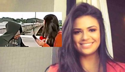 Así atracan en directo, en plena transmisión, a la periodista Bruna Macedo de la CNN