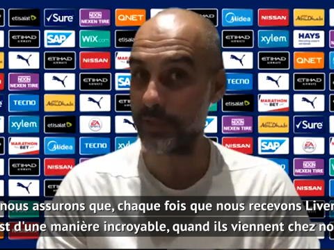 32e j. - Guardiola : Nous ferons une haie d'honneur à Liverpool