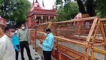 शाजापुर: एसडीएम ने किया मां राजराजेश्वरी मंदिर का दौरा