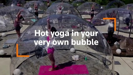 Hot yoga in your very own bubble
