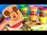 Mickey Mouse Clubhouse Wooden Sandwich Maker Make Play Doh Sandwiches and Hamburgers Disney Kids Toys