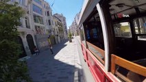 Nostaljik tramvayın sessiz yolcuğu